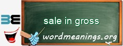 WordMeaning blackboard for sale in gross